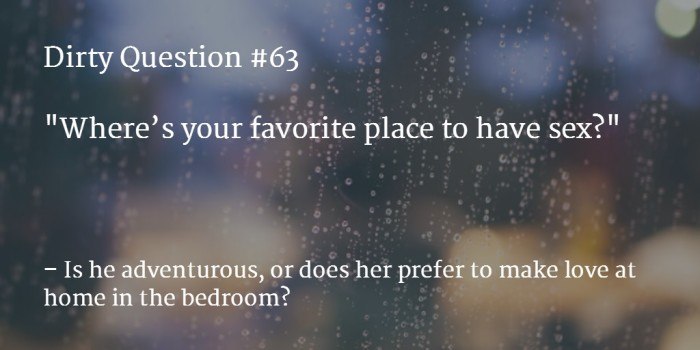 Dirty Sex Question 56