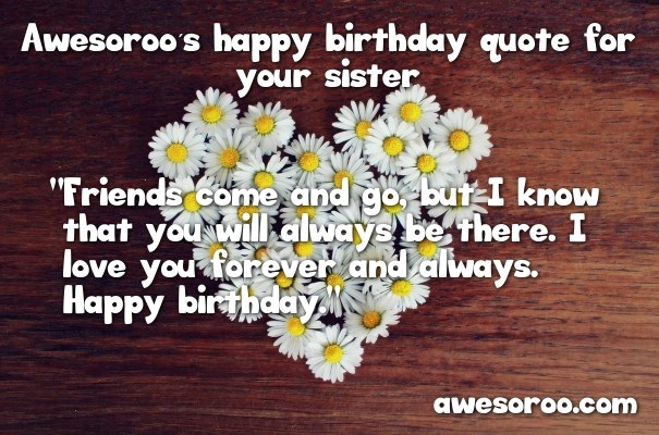 birthday wish for sister