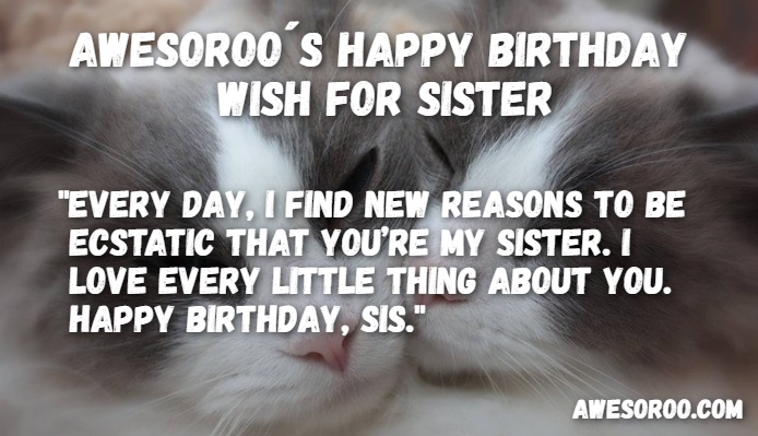 cute sister quote for birthday