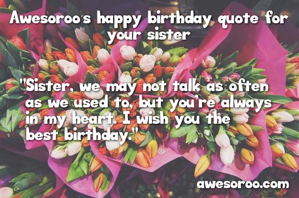 sister birthday wish