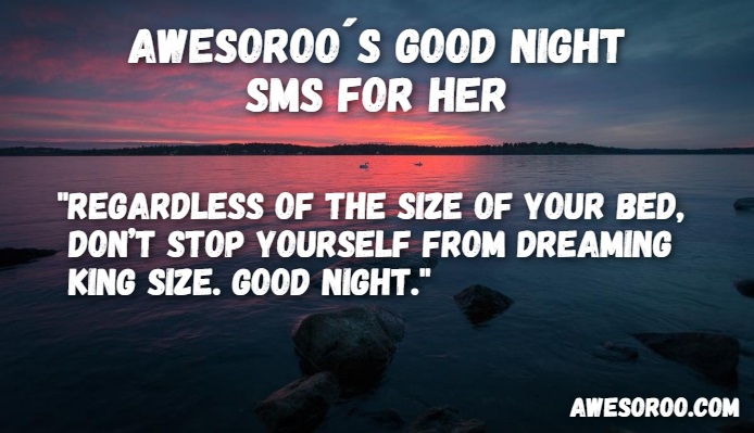 cute good night sms